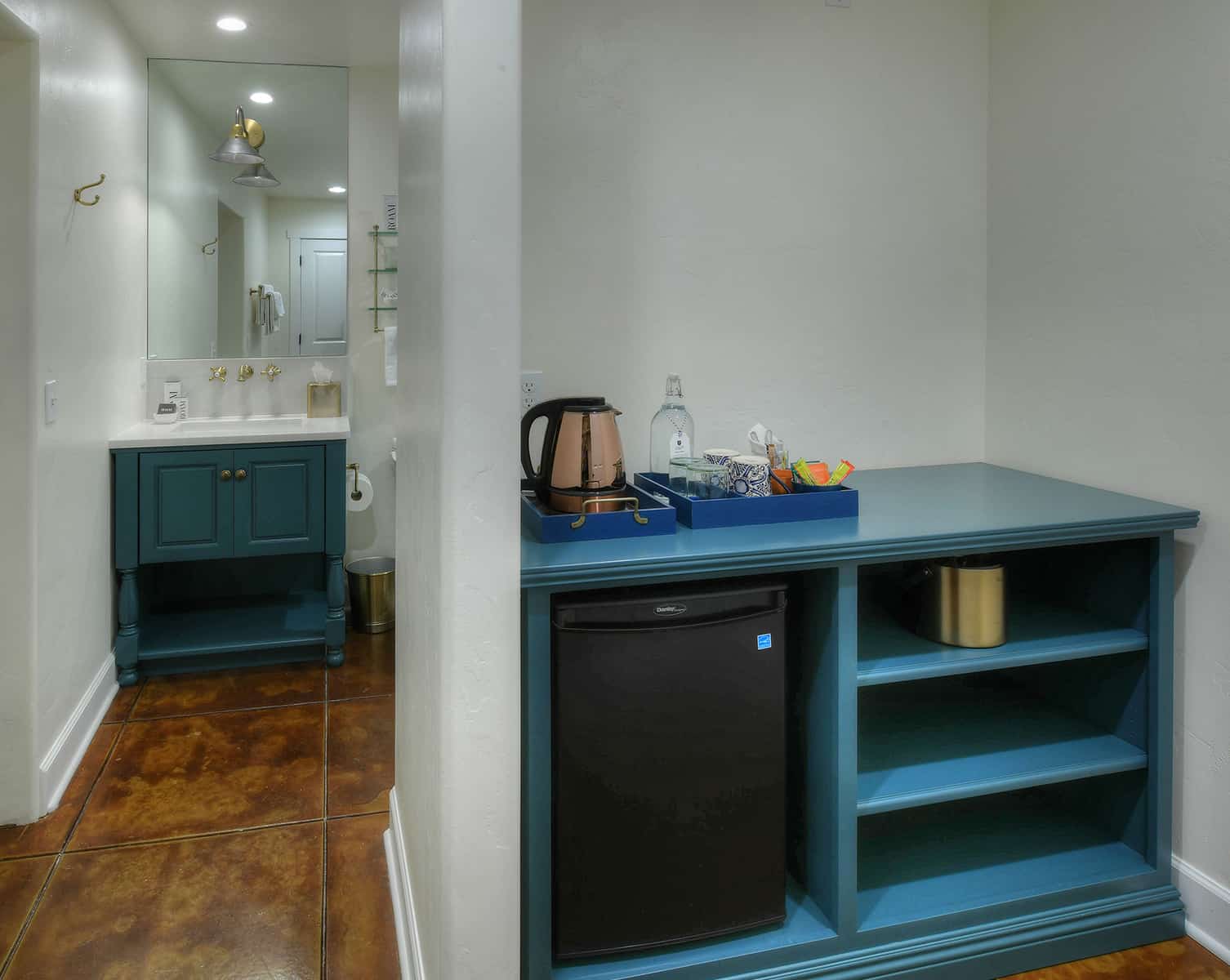The Charles O. Brown Room mini fridge