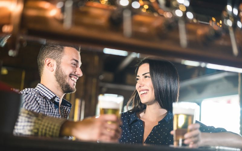 Couple at a Tucson brewery
